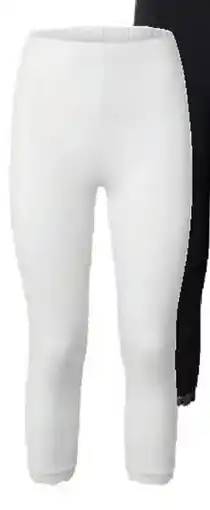 Tchibo Eduscho 3/4-Leggings mit Spitzenborte, weiß Angebot