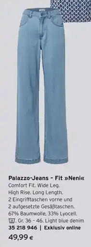 Tchibo Eduscho Palazzo Jeans – Fit »Neni«, light blue Angebot