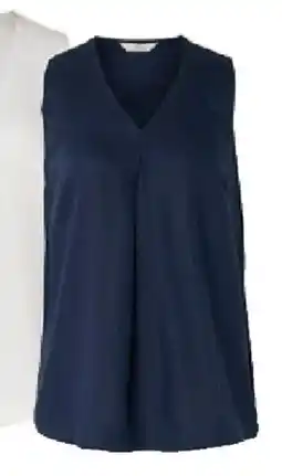 Tchibo Eduscho Ärmellose Leinenbluse, navy Angebot