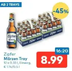 T&G Zipfer märzen tray Angebot