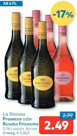 T&G La gioiosa prosecco oder rosato frizzante Angebot