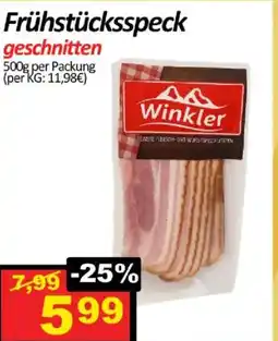 Wurstico Frühstücksspeck geschnitten Angebot