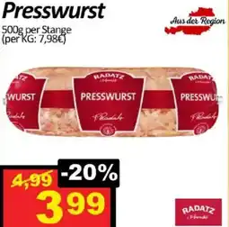 Wurstico Presswurst Angebot