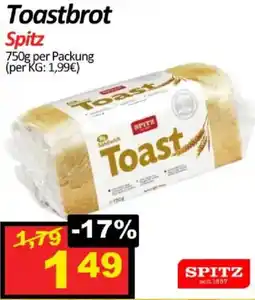 Wurstico Toastbrot spitz Angebot