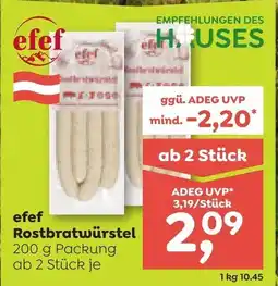 ADEG Efef rostbratwürstel Angebot