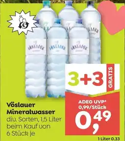ADEG Vöslauer Mineralwasser Angebot