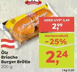 ADEG Ölz Brioche Burger Brötle Angebot