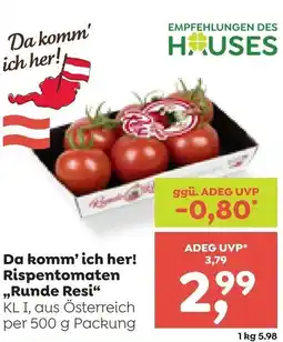 ADEG Da komm'ich her! rispentomaten runde resi Angebot