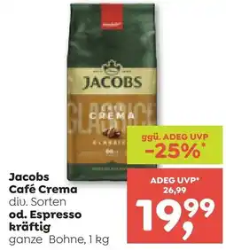 ADEG Jacobs café crema od. espresso kräftig Angebot