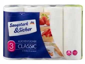 dm Saugstark und Sicher Küchentücher Classic Angebot