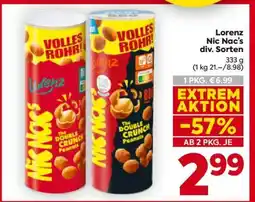 Billa Lorenz Nic Nac's div. Sorten Angebot