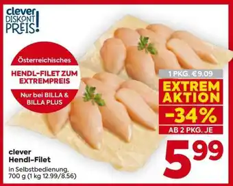 Billa clever Hendl-Filet Angebot