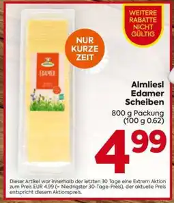 Billa Almliesl Edamer Scheiben Angebot
