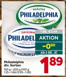 Billa Philadelphia div. Sorten Angebot