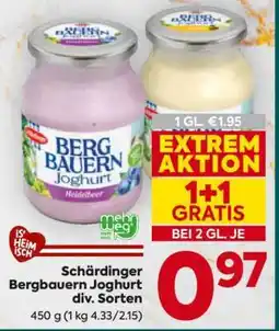 Billa Schärdinger Bergbauern Joghurt div. Sorten Angebot