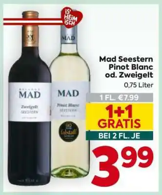 Billa Mad Seestern Pinot Blanc od. Zweigelt Angebot