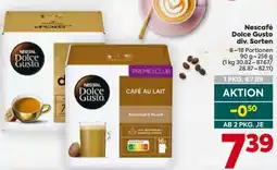 Billa Nescafé Dolce Gusto div. Sorten Angebot