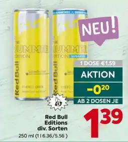 Billa Red Bull Editions div. Sorten Angebot