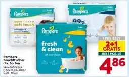 Billa Pampers Feuchttücher div. Sorten Angebot