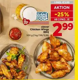 Billa clever Chicken Wings BBQ Angebot