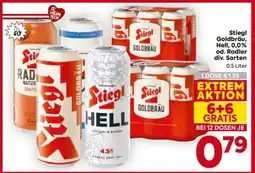 Billa Stiegl Goldbräu, Hell, 0,0% od. Radler div. Sorten Angebot