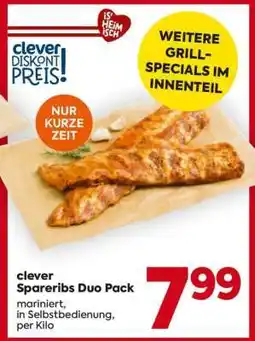 Billa clever Spareribs Duo Pack Angebot