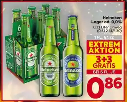 Billa Heineken Lager od. 0.0 % Angebot