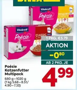 Billa Poésie Katzenfutter Multipack Angebot