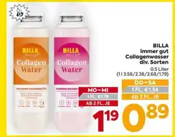 Billa BILLA immer gut Collagenwasser div. Sorten Angebot