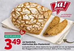 Billa Ja! Natürlich steirisches Bio-Fladenbrot Angebot