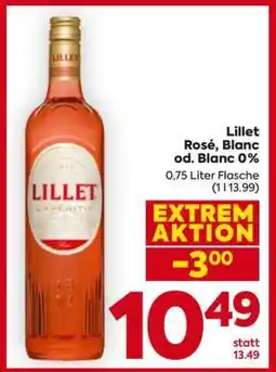 Billa Lillet Rosé, Blanc od. Blanc 0% Angebot