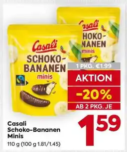 Billa CASALI SCHOKO-BANANEN MINIS Angebot