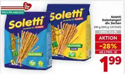 Billa Soletti Salzstangerl div. Sorten Angebot
