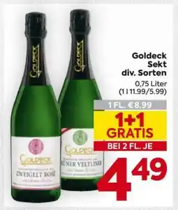 Billa Goldeck Sekt div. Sorten Angebot
