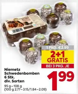 Billa Niemetz Schwedenbomben 6 Stk. div. Sorten Angebot