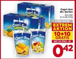 Billa Capri-Sun div. Sorten Angebot