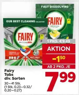 Billa Fairy Tabs div. Sorten Angebot