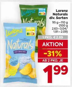 Billa Lorenz Naturals div. Sorten Angebot