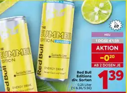 Billa Red Bull Editions div. Sorten Angebot