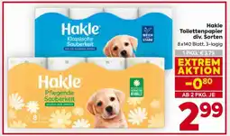 Billa Hakle Toilettenpapier div. Sorten Angebot