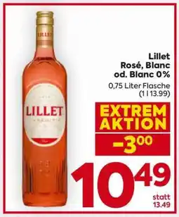 Billa Lillet Rosé, Blanc od. Blanc 0% Angebot