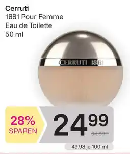 Bipa Cerruti 1881 Pour Femme Eau de Toilette Angebot