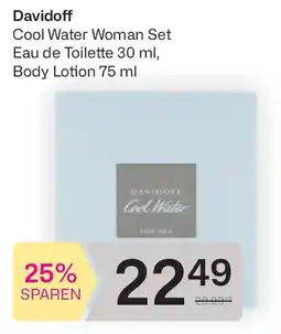 Bipa Davidoff cool water woman set eau de toilette, body lotion Angebot