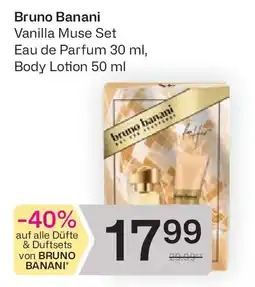 Bipa Bruno banani vanilla muse set eau de parfum, body lotion Angebot
