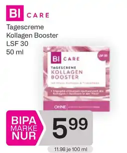 Bipa Bi care tagescreme kollagen booster lsf 30 Angebot