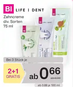 Bipa Bi life i dent zahncreme Angebot