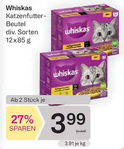 Bipa Whiskas Katzenfutter- Beutel Angebot