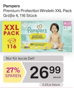 Bipa Pampers premium protection windeln xxl pack Angebot