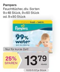 Bipa Pampers Feuchttücher Angebot