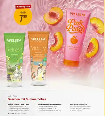 Weleda duschen mit summer vibes